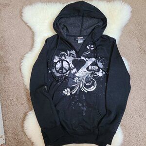 RARE WSOP  V Neck Hoodie  with HB3 Technology Earphones - Small